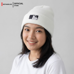 MLB Beanie Hat Knit Premium - White