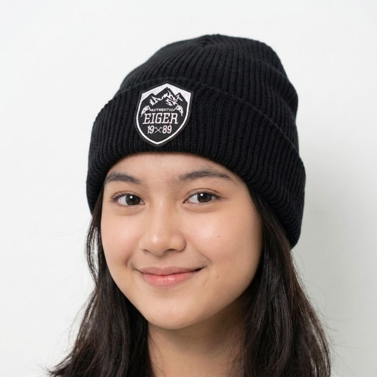 Authentic 1989 Beanie Hat Knit Premium - Black