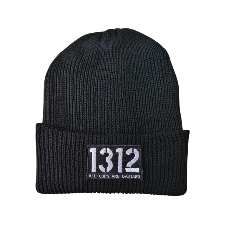 1312 All Cops Are Bastard ACAB Beanie Hat Knit Premium - Black - Gambar 3
