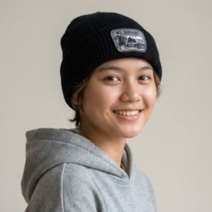 MT Rinjani Beanie Hat Knit Premium - Black