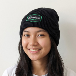 Adventure Awaits Beanie Hat Knit Premium - Black